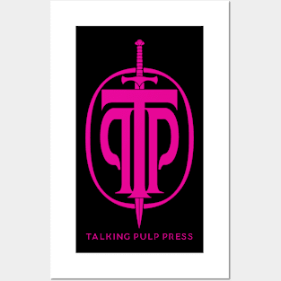 Talking Pulp Press logo - Pink Posters and Art